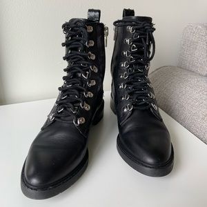 Dolce Vita Leather Combat Boots